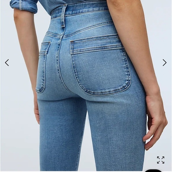 Madewell Petite Kick Out Full Length Jeans Merrigan Wash 30P NWT - Picture 2 of 9